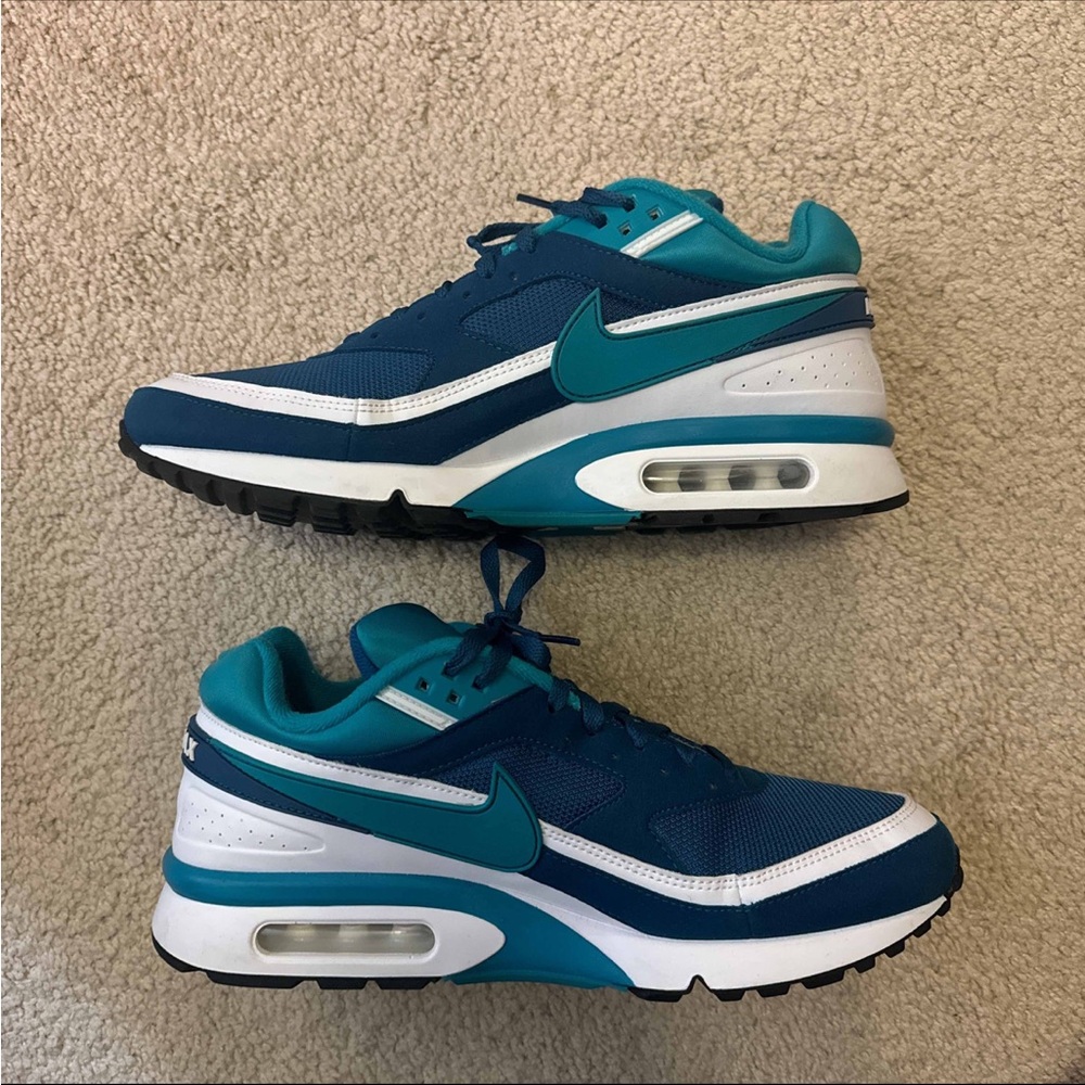 Nike Air Max BW Marina Teal and White Sneakers